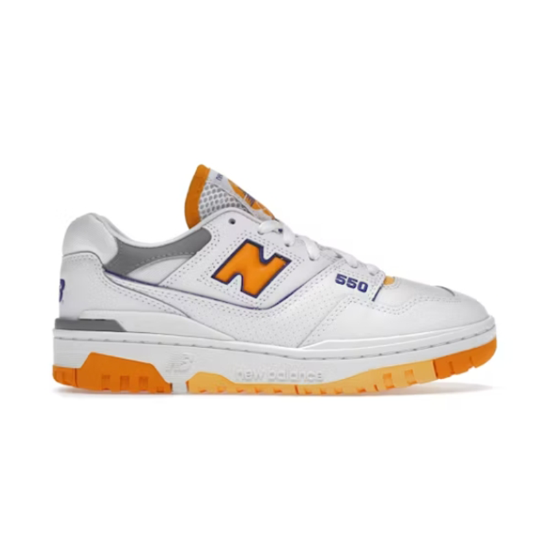 New Balance 550 White Orange Sneakers - 2