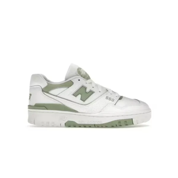 New Balance 550 White Sage Green Sneakers - 2