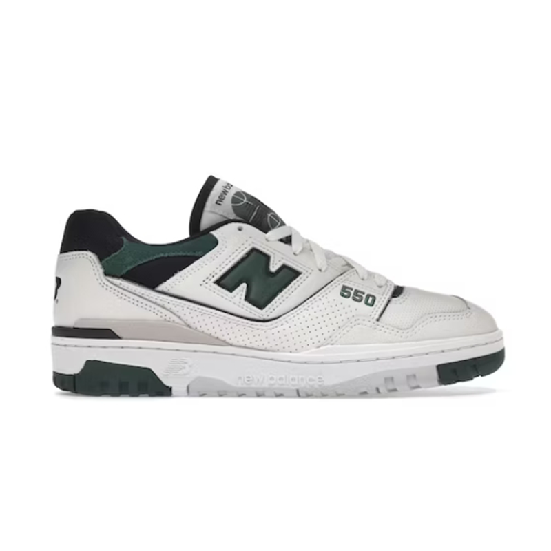 New Balance 550 White Forest Green Sneakers - 2