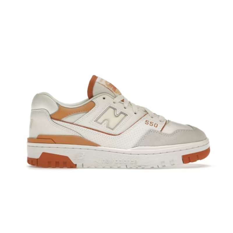New Balance 550 Cream Orange Sneakers - 2