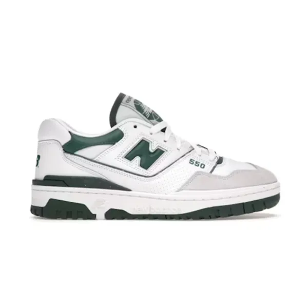 New Balance 550 White Green Sneakers - 2