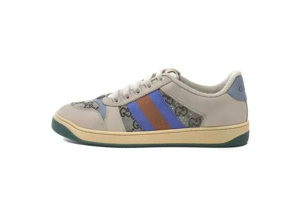 Gucci Ace Web Stripe Beige Sneakers - 1