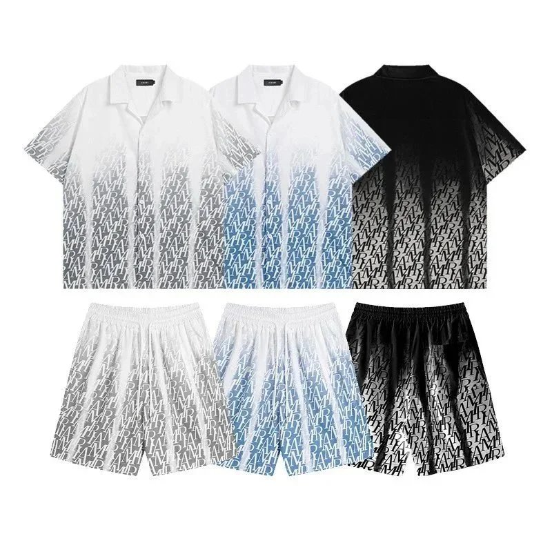 AMR Gradient Print Shirt & Sho