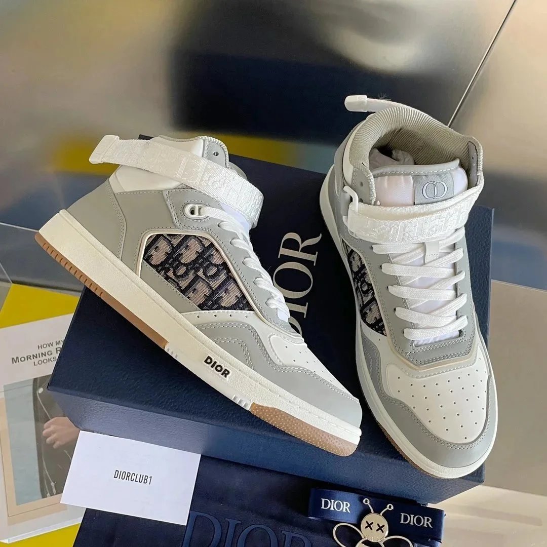 Dior B23 Oblique White Sneakers - 8