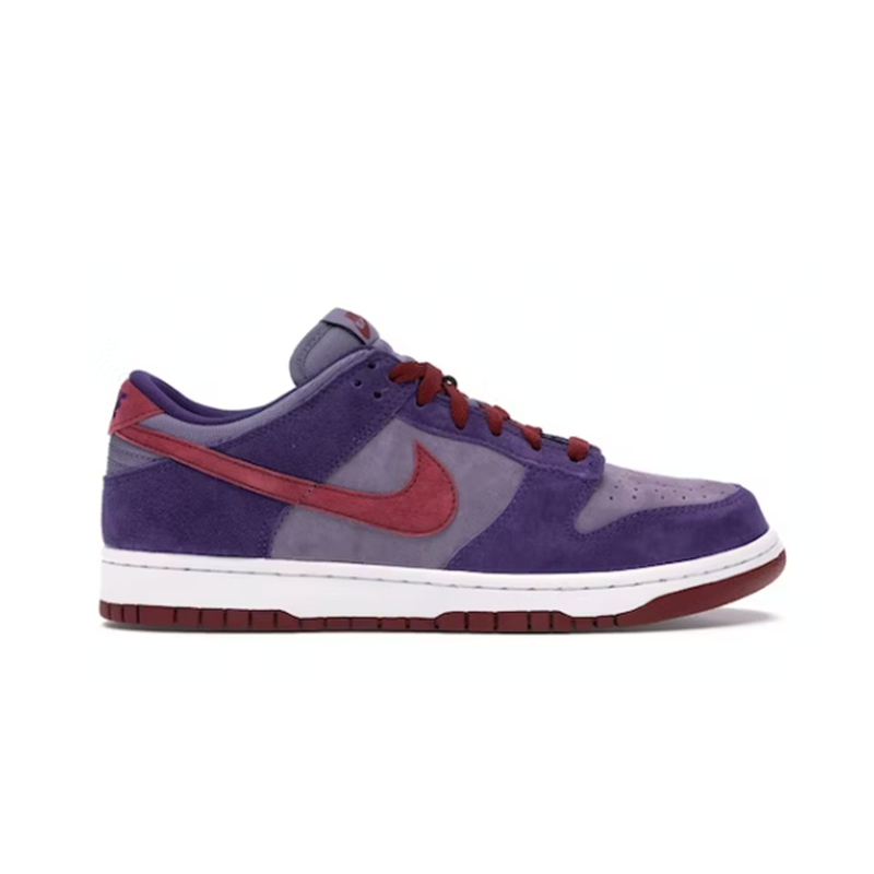 Nike SB Dunk Low Purple Burgundy Suede Sneakers - 2
