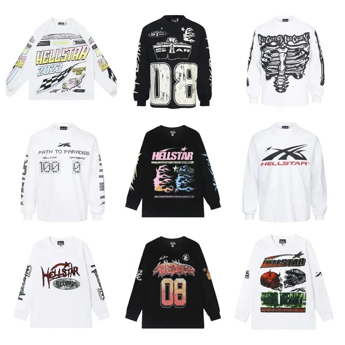Hellstar Graphic Hoodie Red product detail 2 in Litbuy spreadsheet finds