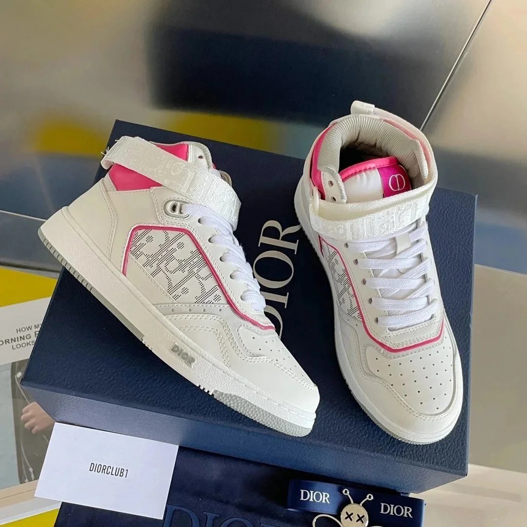 Dior B23 Oblique White Sneakers - 7