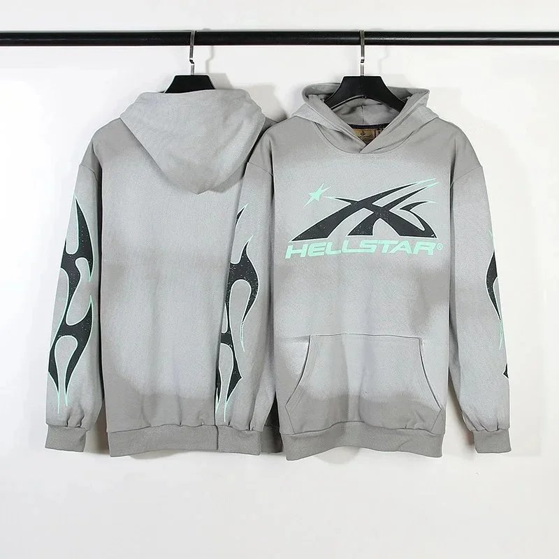 Hellstar Graphic Hoodie Gray - 7