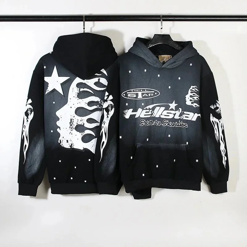 Hellstar Graphic Hoodie Gray - 6