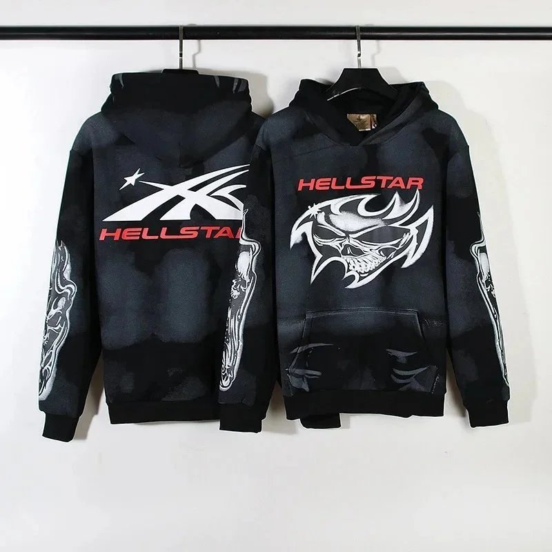 Hellstar Graphic Hoodie Gray - 9