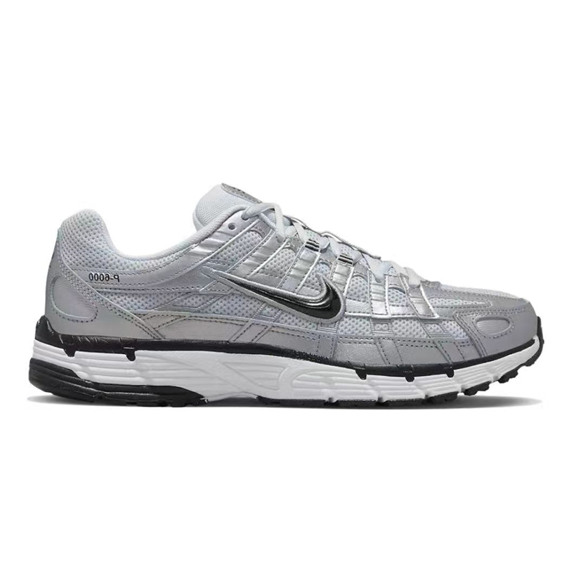 Nike P-6000 Silver Gray Running Shoes - 2