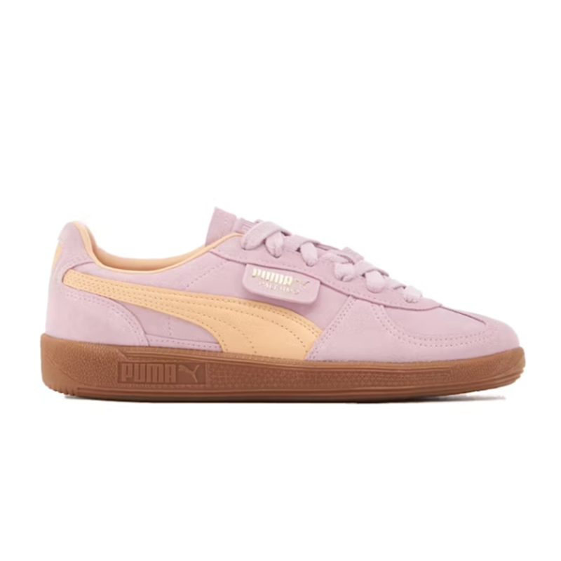 Puma Palermo Pink and Beige Suede Sneakers - 2