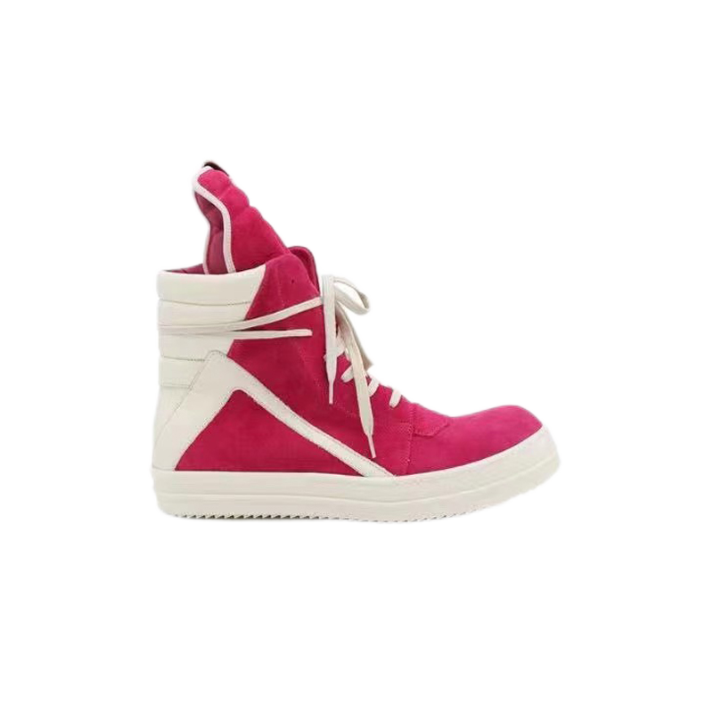 Rick Owens Rick Owens Pink High-Top Sneakers Pink