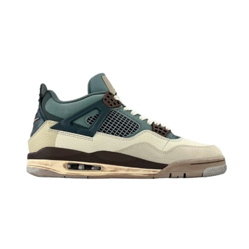 Air Jordan 4 Retro 'Craft' Beige Green Sneakers - 2