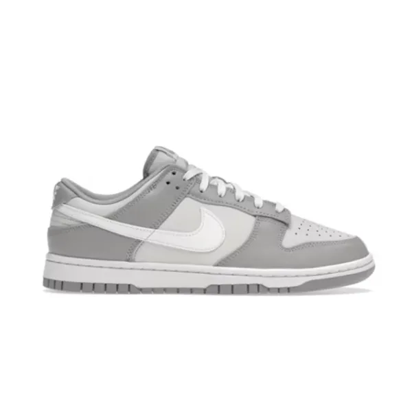 Nike Dunk Low Grey White Sneakers - 1