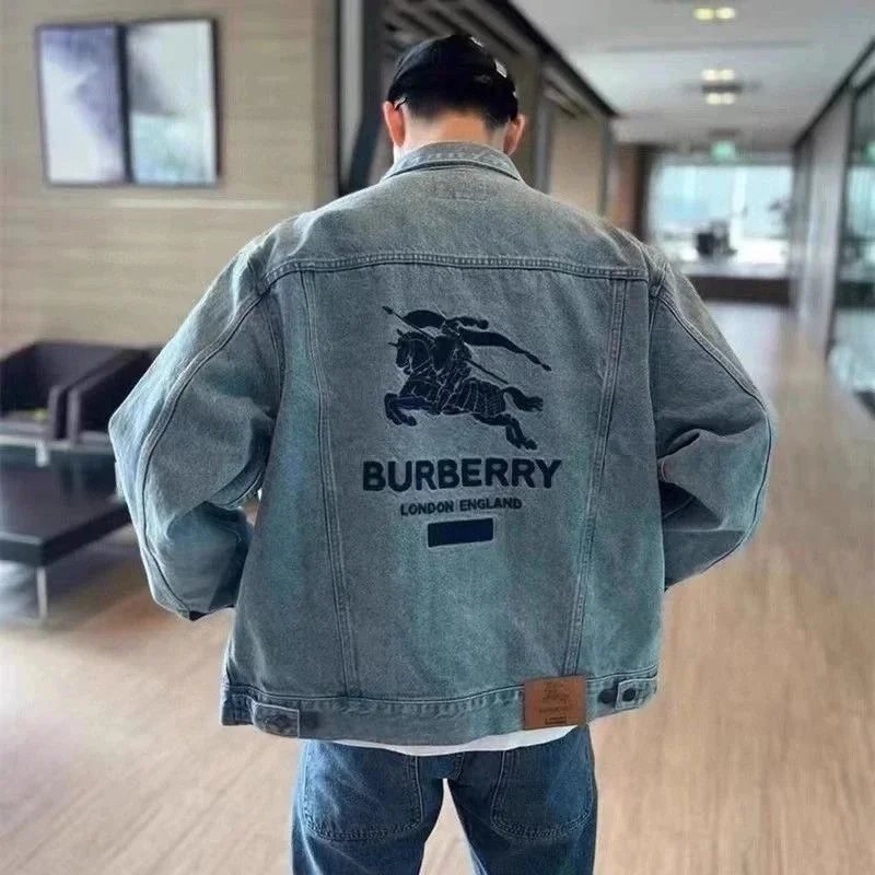 Burberry Equestrian Knight Denim Jacket