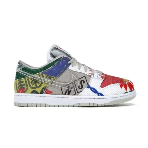 Nike SB Dunk Low Multicolor Patchwork Sneakers - 2