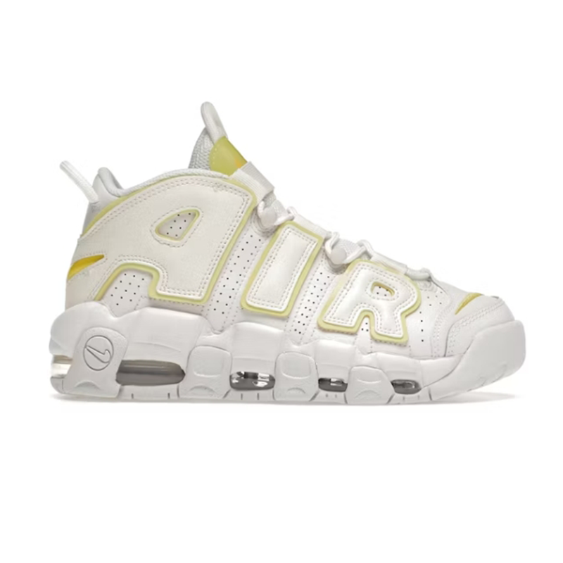 Nike Air More Uptempo White Lemonade Sneakers - 2