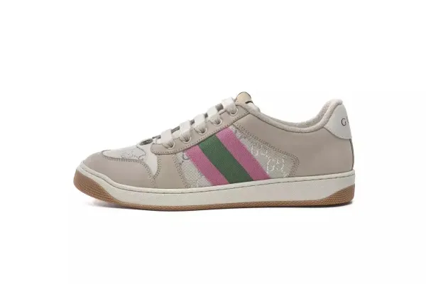 Gucci Tennis 1977 Beige Pink Green Sneakers - 1