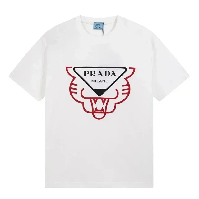 Prada T-Shirts Logo Print product detail image 5