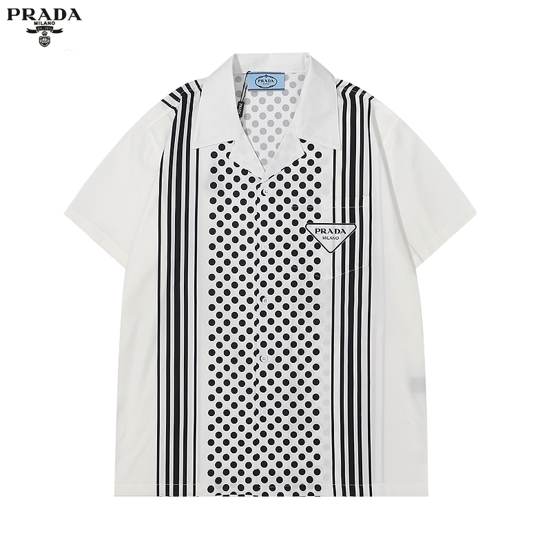 Prada T-Shirts Logo Print — 13 White