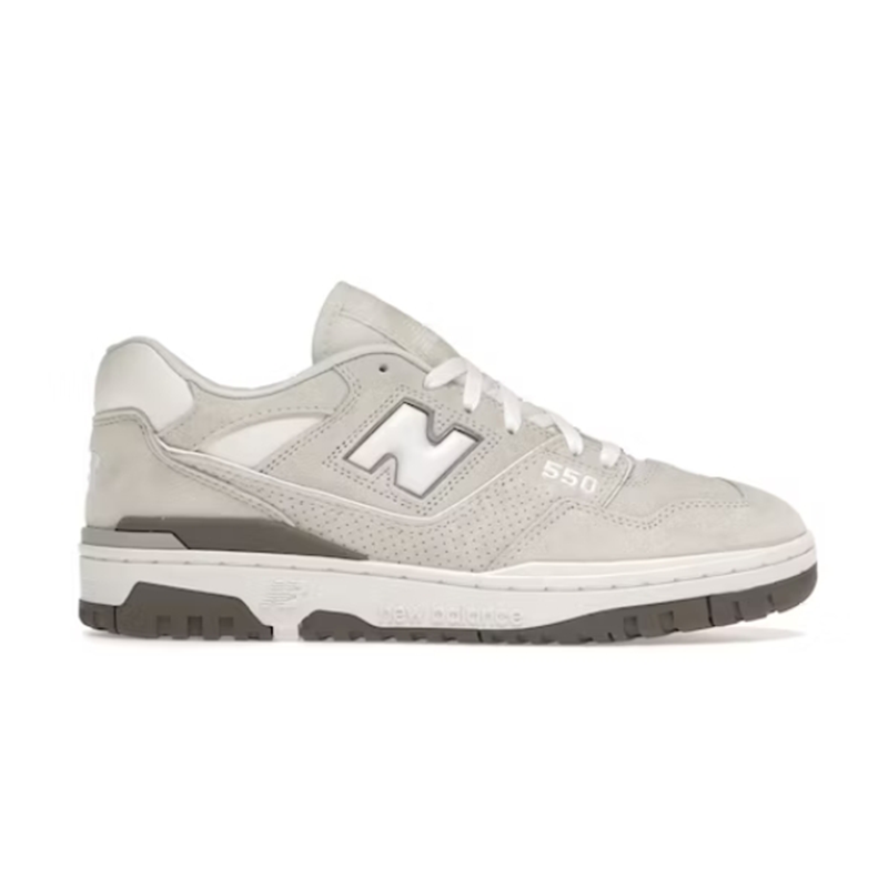 New Balance 550 Gray White Sneakers - 2
