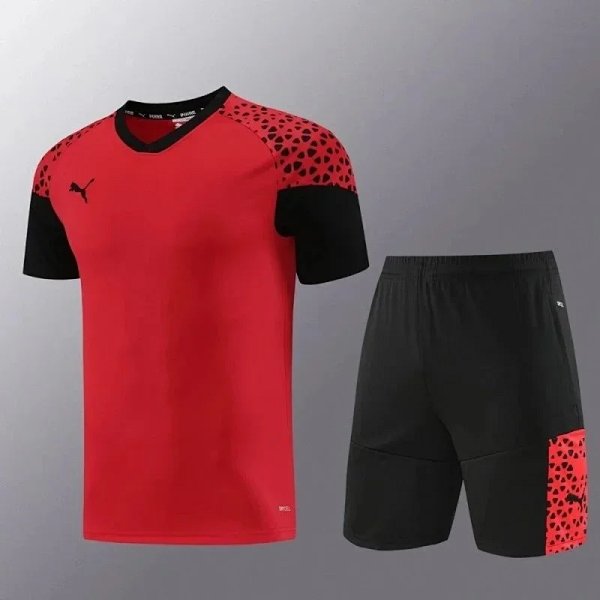 Puma Jersey Set Red / Black Leopard Print Activewear product listing in Litbuy spreadsheet finds