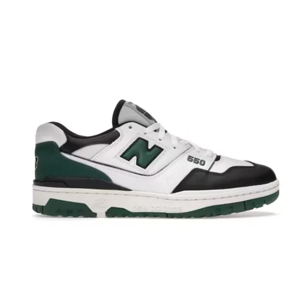 New Balance 550 White Green Black Sneakers - 1