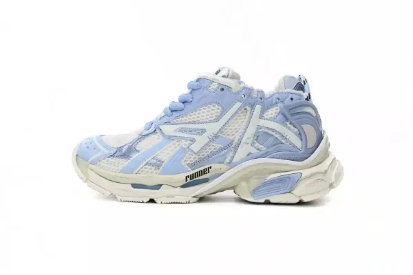 Balenciaga Runner Light Blue Mesh Sneakers - 1