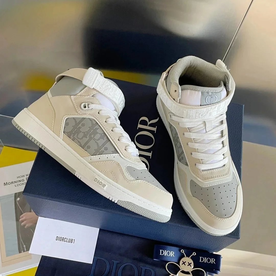 Dior B23 Oblique White Sneakers - 9
