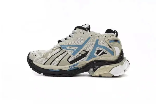 Balenciaga x Asics Runner 2.0 Beige Blue Chunky Sneakers - 1