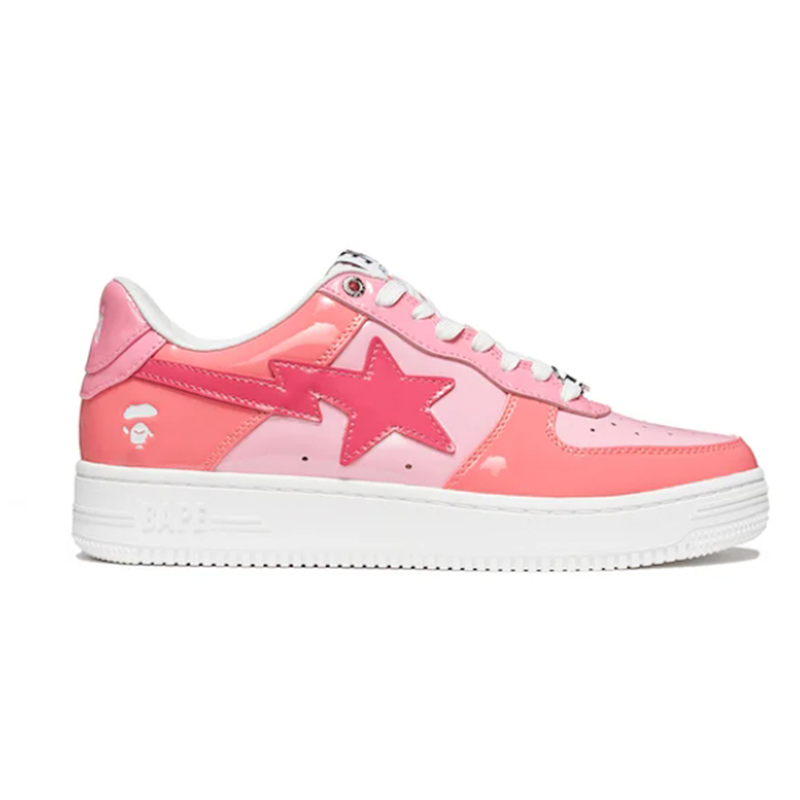 A Bathing Ape Bape Sta Pink Gradient Sneakers - 2