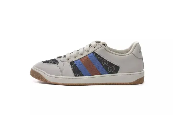 Gucci Tennis 1977 Striped Leather Sneakers - 1