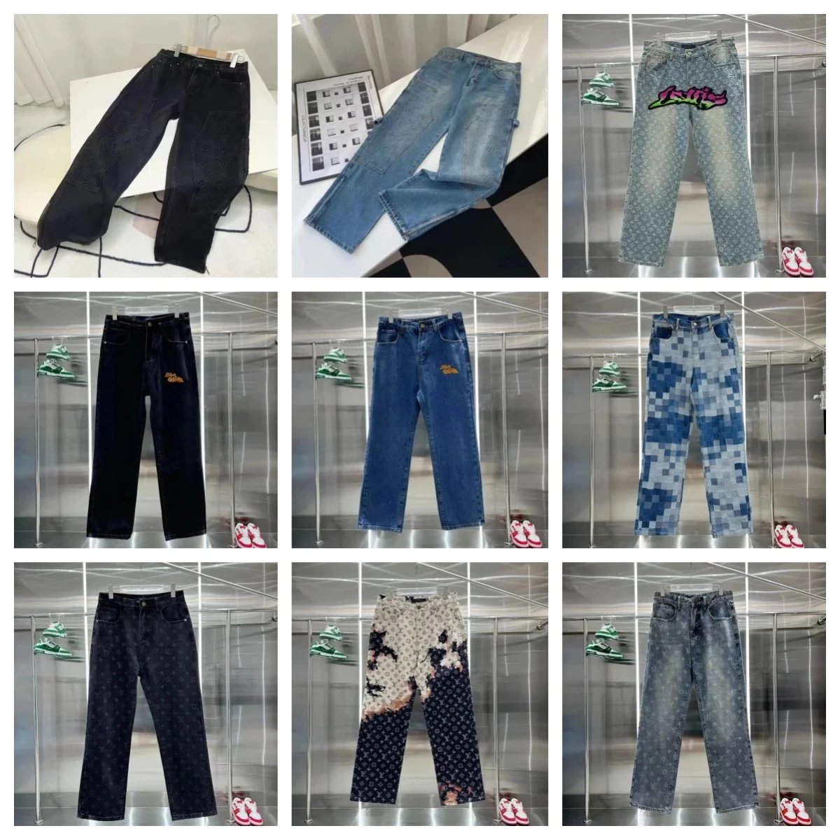 Louis Vuitton Monogram Jeans [9 Styles]