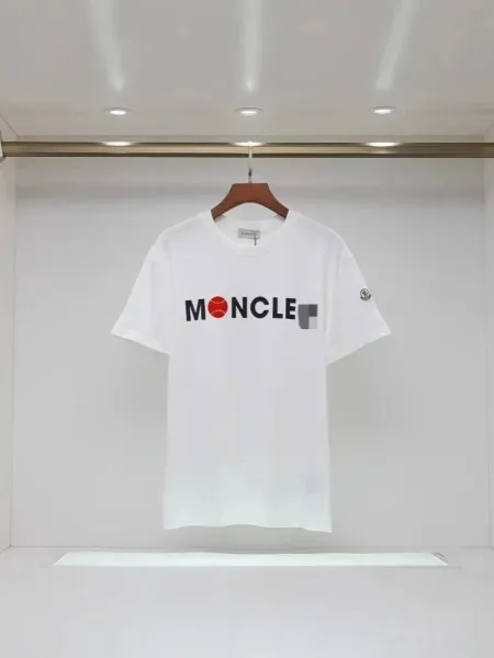Moncler Logo Print Green T-Shirt - 2