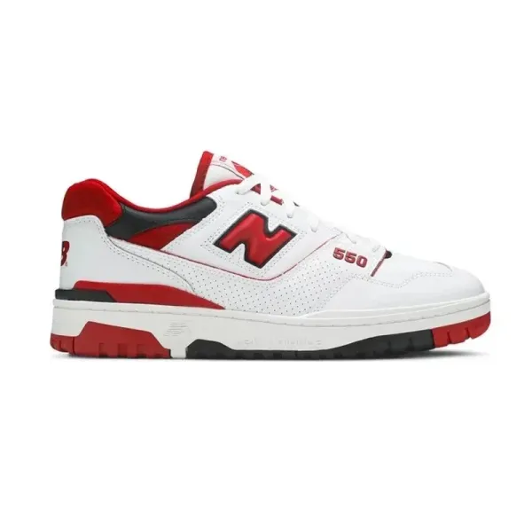 New Balance 550 White Red Black Sneakers - 1
