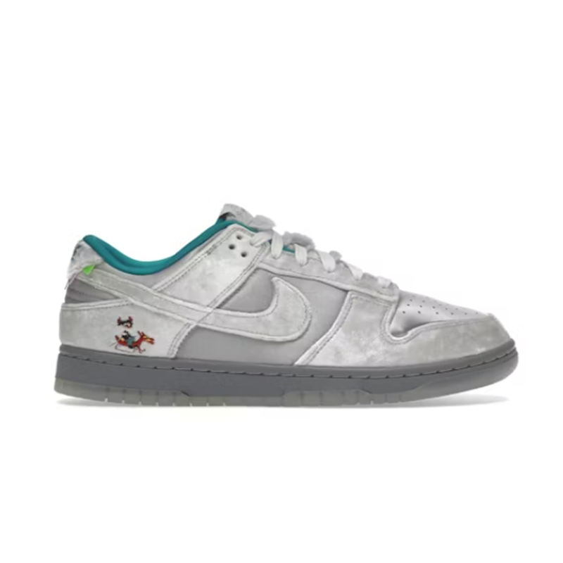 Nike SB Dunk Low Silver Velvet x Saint Tears Collaboration Sneakers - 2