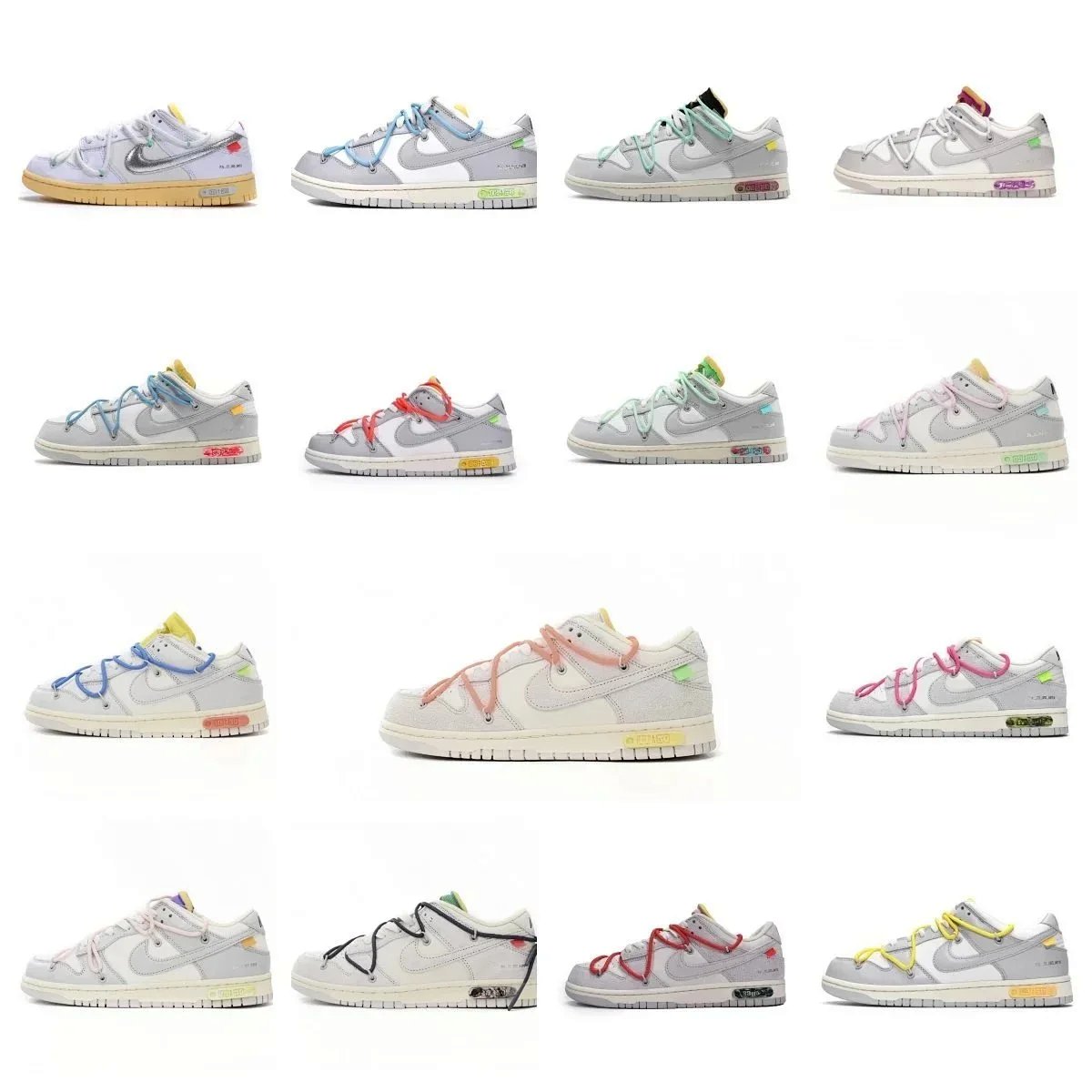 Off-White Nike x Off-White Dunk Low 'The 10' Purple Gray Sneakers Skateboard Shoes product detail 2 in Litbuy spreadsheet finds
