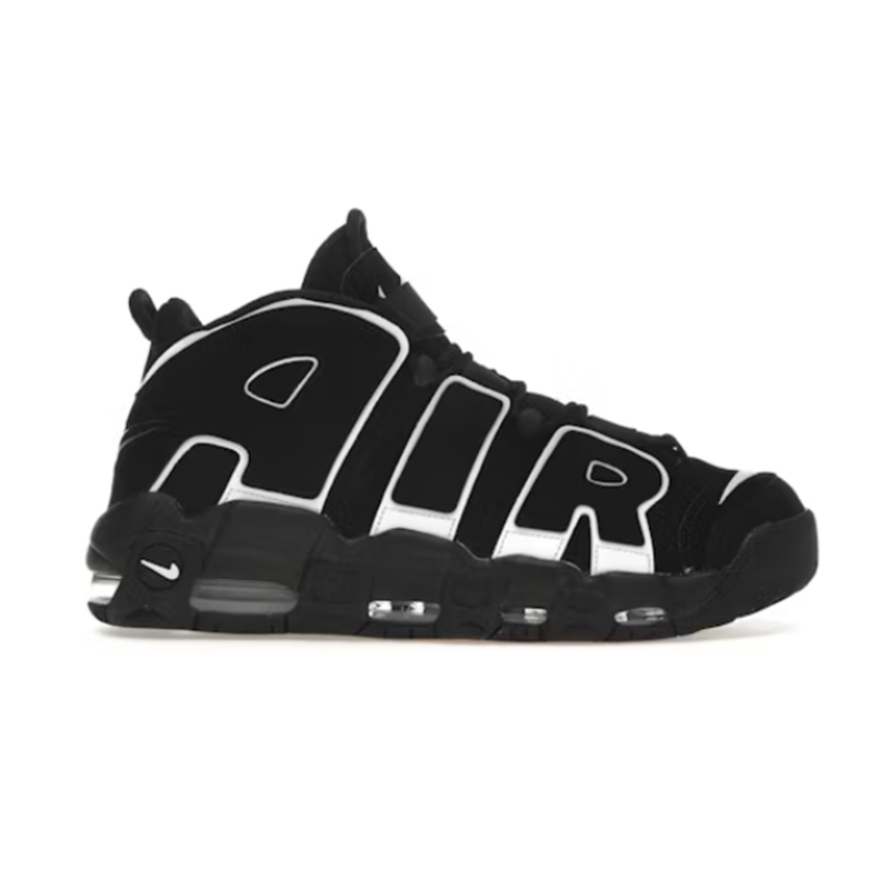 Nike Air More Uptempo Black White Sneakers - 2