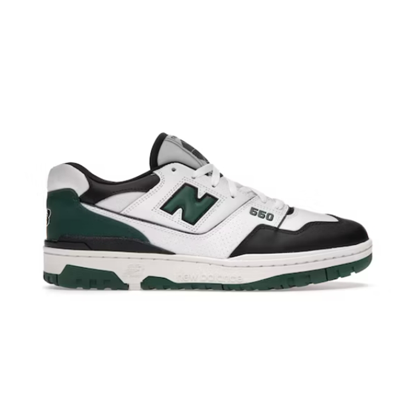 New Balance 550 White Green Black Sneakers - 2