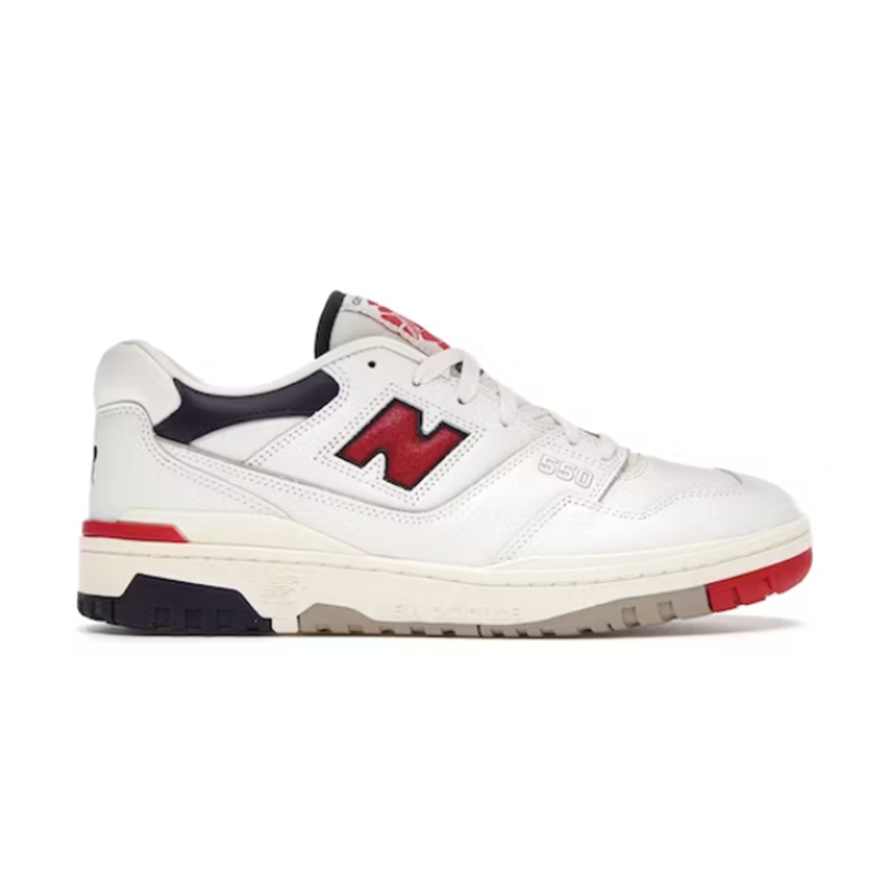 New Balance 550 White Navy Red Sneakers - 2