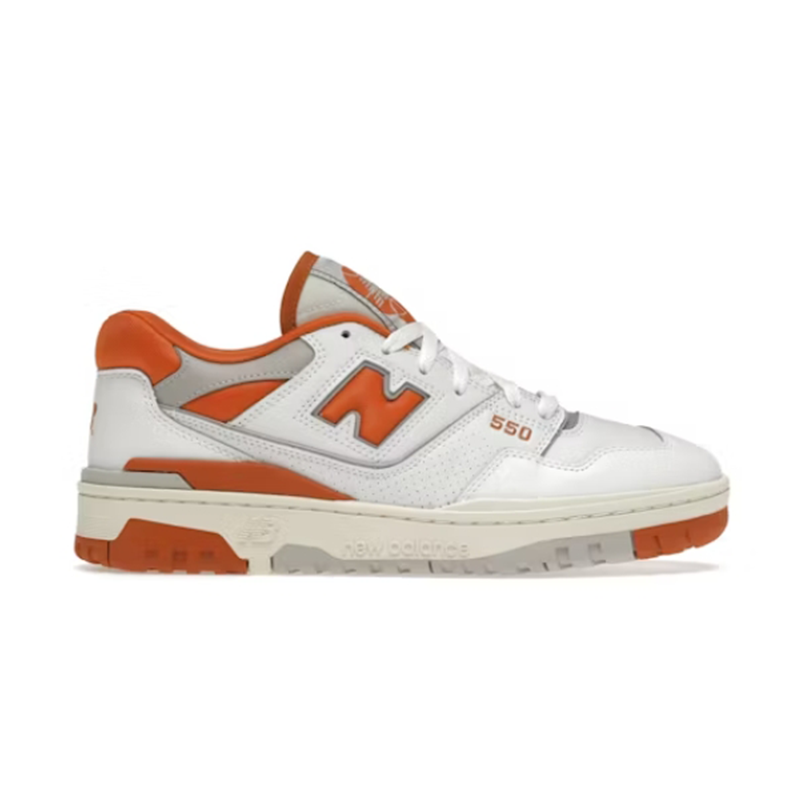 New Balance 550 White Orange Sneakers - 2