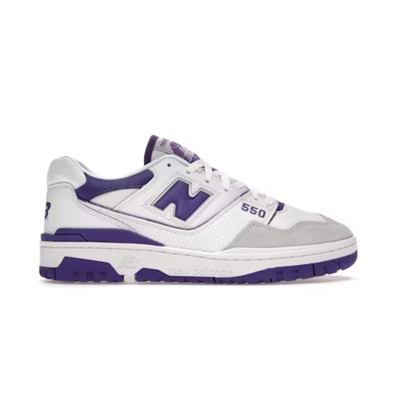 New Balance 550 White Purple Sneakers - 2