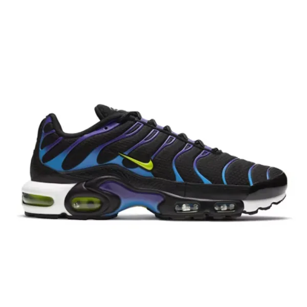 Nike Air Max Plus Black Blue Purple Volt Sneakers - 1