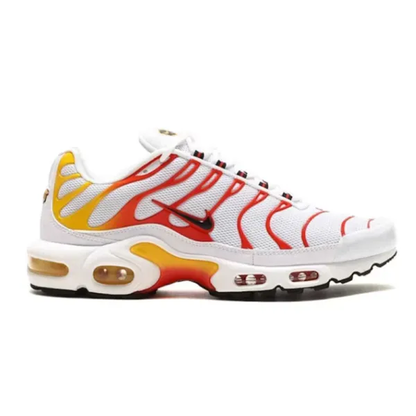 Nike Air Max Plus White Flame Red Yellow Sneakers - 2