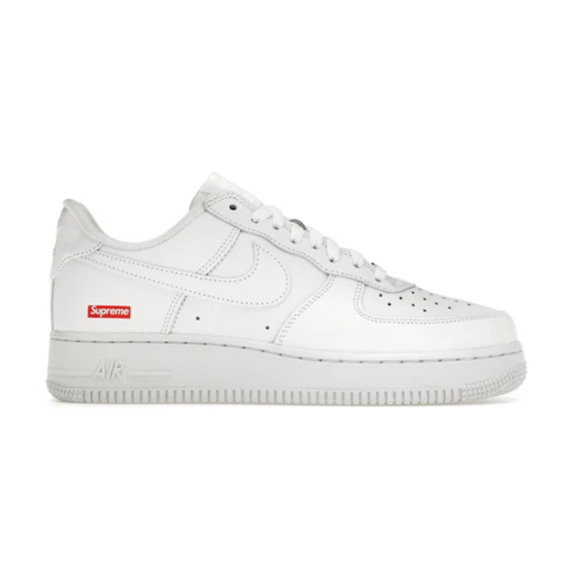 Supreme x Nike Air Force 1 Low White Sneakers