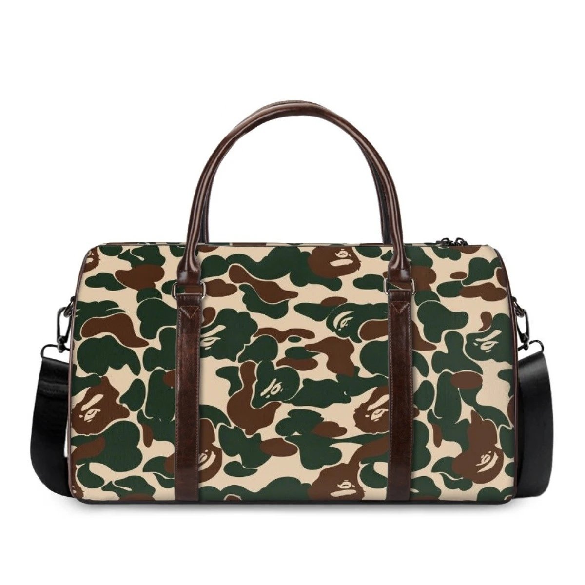 A BATHING APE Travel Bags Head Camouflage Print — Bape002P37-1
