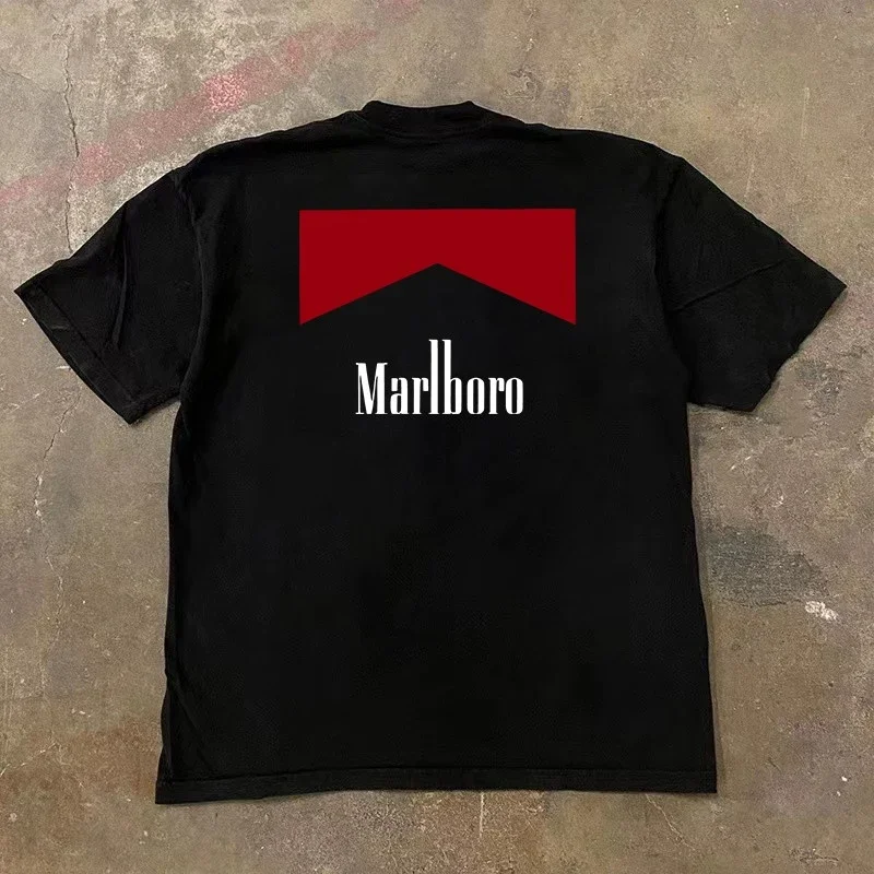 Marlboro-Themed Vintage-Style T-Shirt