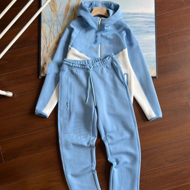 Sky Blue with White