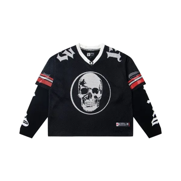 Philipp Plein Skull Mesh Jersey Black - 1